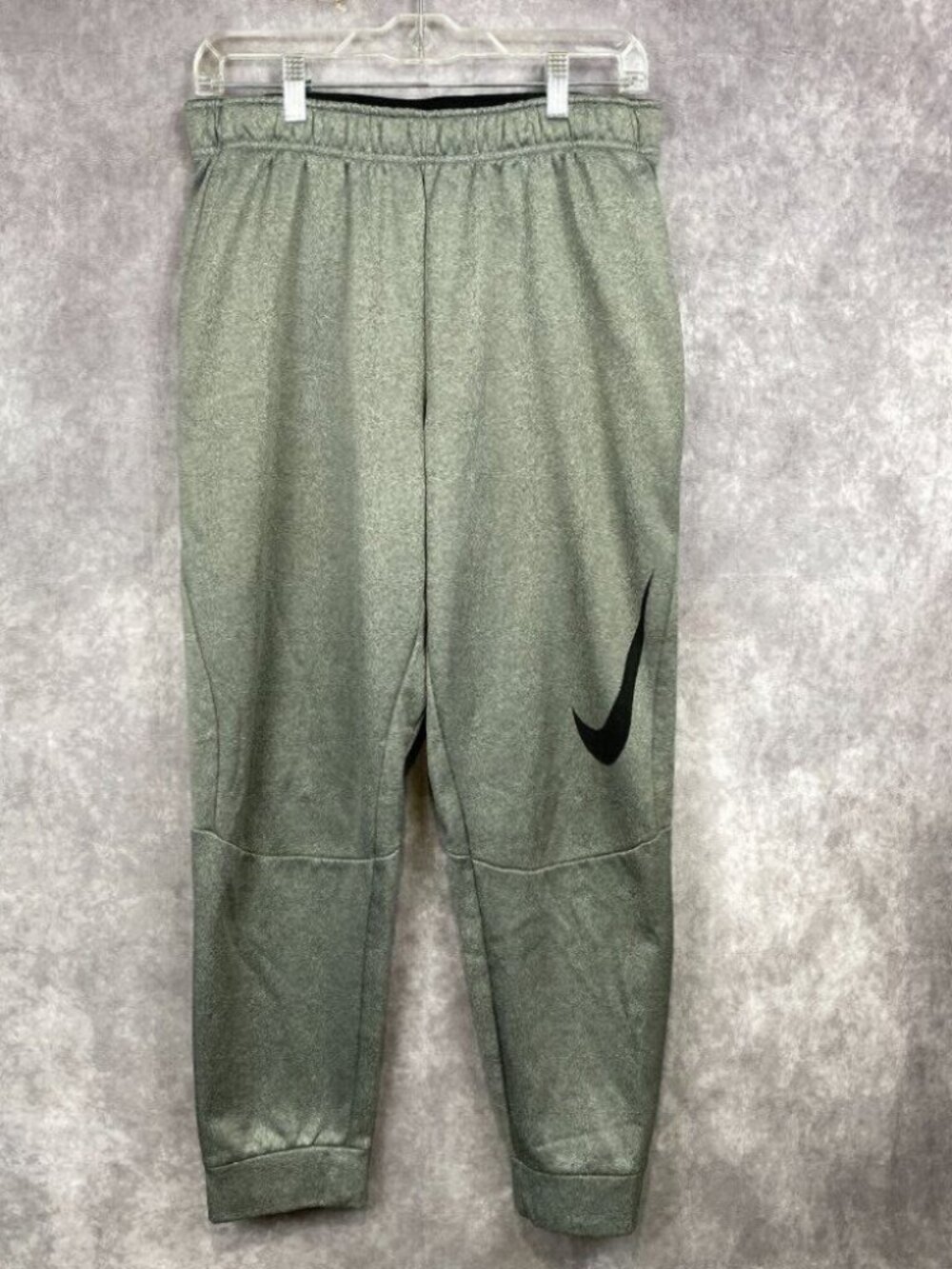 Nike Joggers Sweatpants Womens Medium Gray Taper Swoosh Workout Gym Baggy